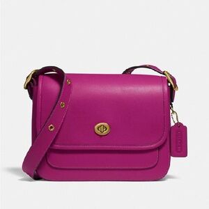 Coach Rambler Crossbody Hibiscus Glovetanned Leather